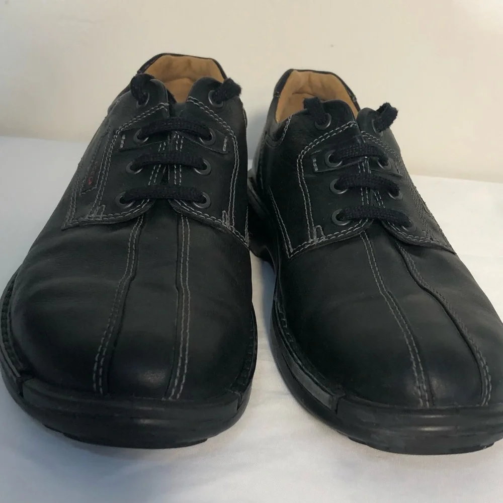 ECCO Men's Shoes Leathers SZ 9.5 EUR 43 Oxford Split Toe Comfort Derby Fusion